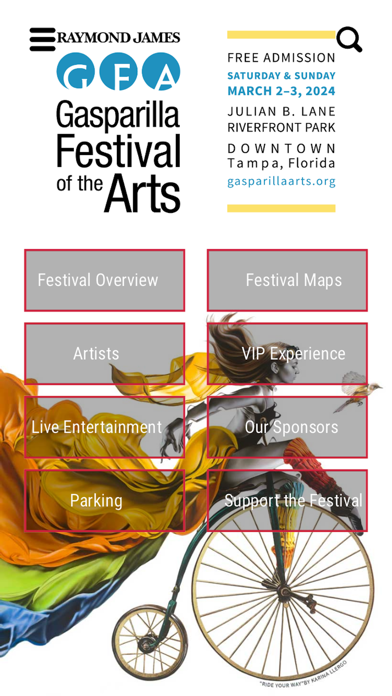 Gasparilla Festival of Arts Screenshot