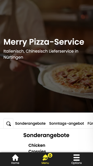 Merry Pizza-Service Screenshot