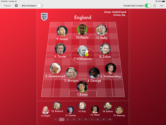 Lineup - Football Squad iPad app afbeelding 6