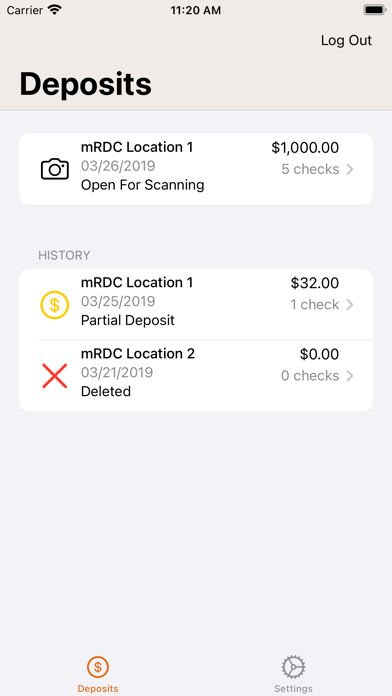 Veritex Community Bank RDC Screenshot