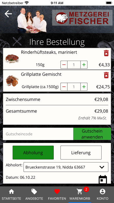 Fischer - Ihre Metzgerei Screenshot