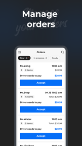 Hungrypanda for restaurant screenshot