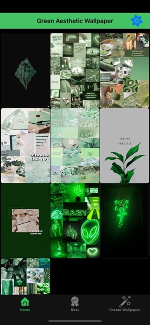 Inflyers Saga Green Aesthetic Collage Kit  100 Pcs Cute Dorm Photo Wall  Décor Bedroom Décor for Teens Posters for Room Adhesive on Back Side  Size 4x6 Inches Glossy Finish Green Theme 