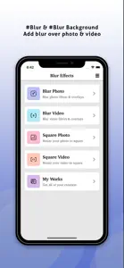 Blur Effects Photo & Video screenshot #1 for iPhone