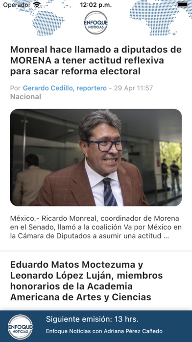 Enfoque Noticias Screenshot 2 - AppWisp.com