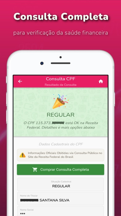 Consulta CPF, Score e Dívidas Screenshot