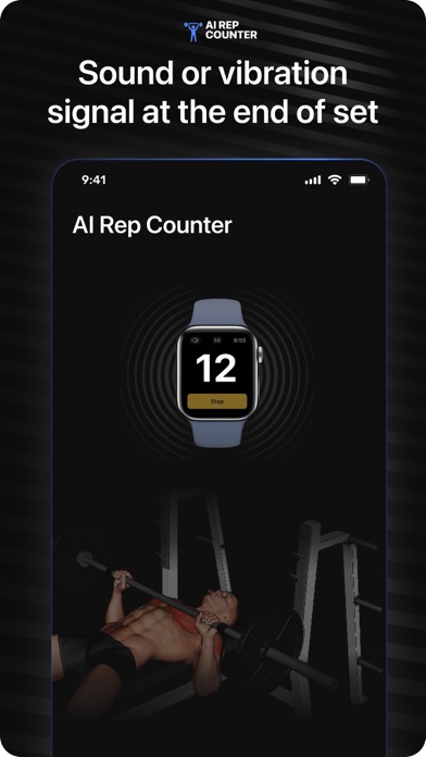 Screenshot 3 of AI RepCounter Workout Tracking App