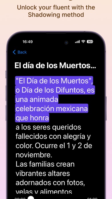 ShadowingKit: Practice Spanish Screenshot