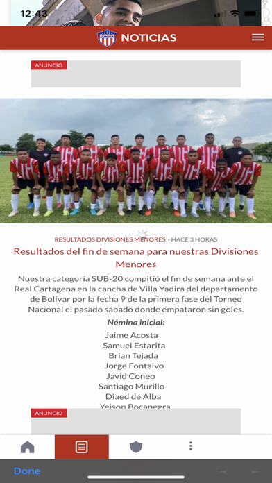 Junior F.C. Screenshot