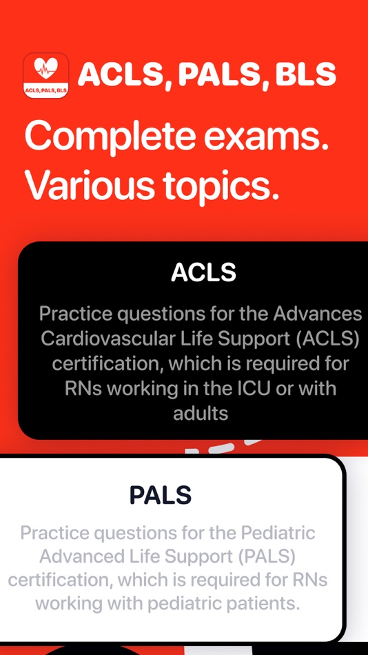 #1. ACLS, PALS, BLS Exam (iOS) 由: MastrAPI