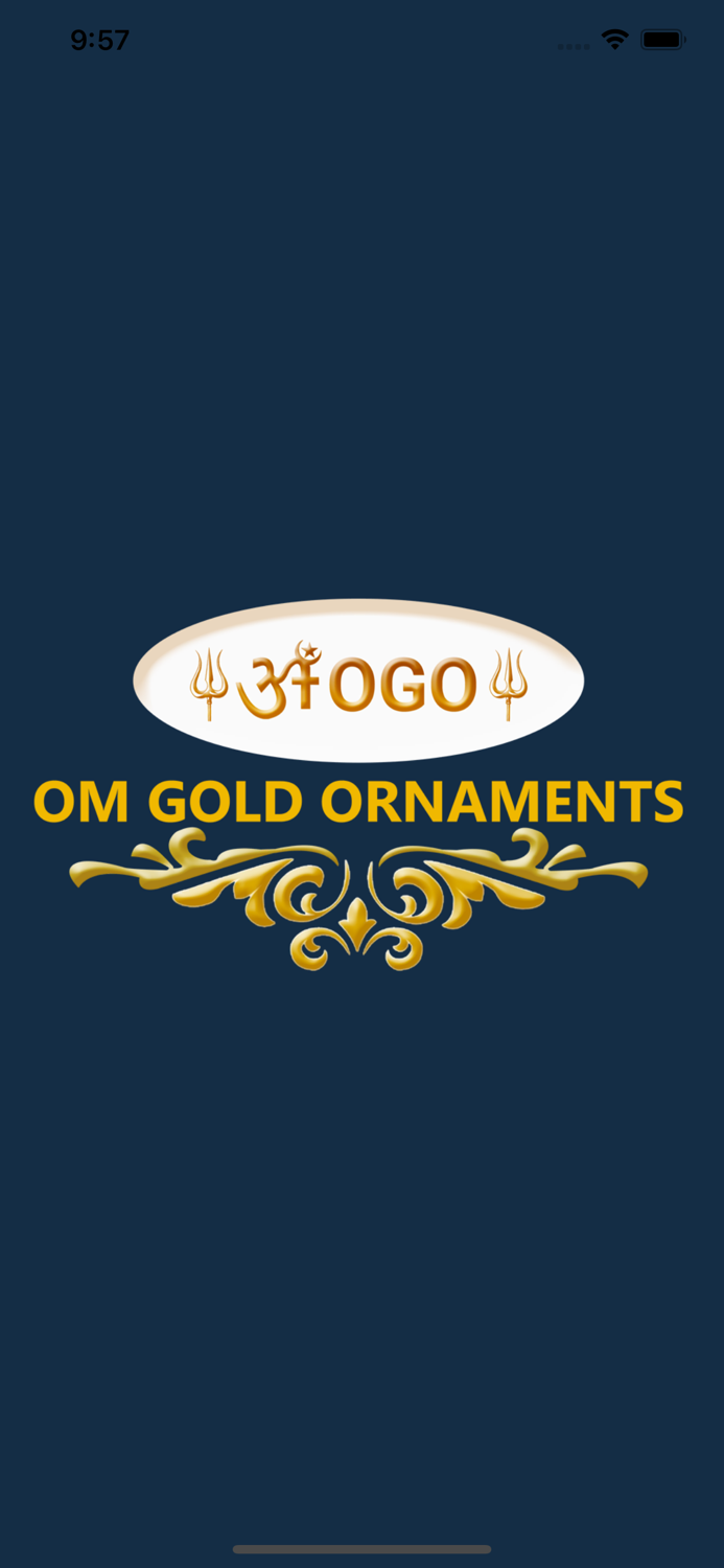 Om Gold Ornaments