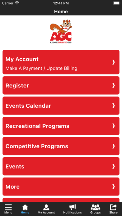 Altadore Gymnastic Club Screenshot