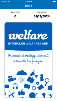 interclub welfare card iphone screenshot 1