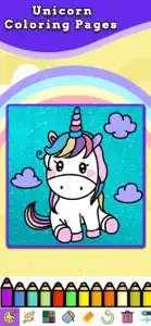 Unicorn Coloring Book Glitters screenshot #2 for iPhone