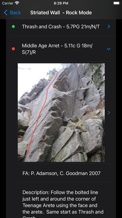 New Brunswick Climbing Guide Screenshot