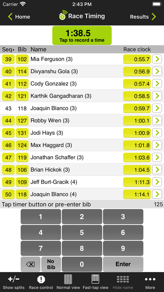 #5. Webscorer Race Timer (iOS) 由: Webscorer Inc.