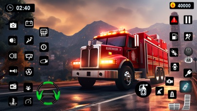 消防士消防車ゲーム - 車警察ゲーム - トラック運転ゲームのおすすめ画像2