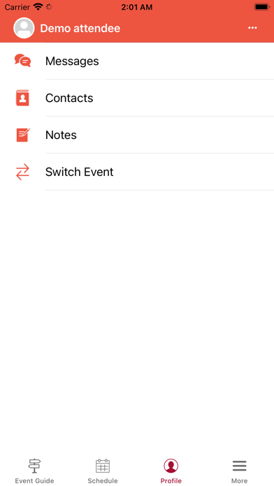 HBS Events Screenshot