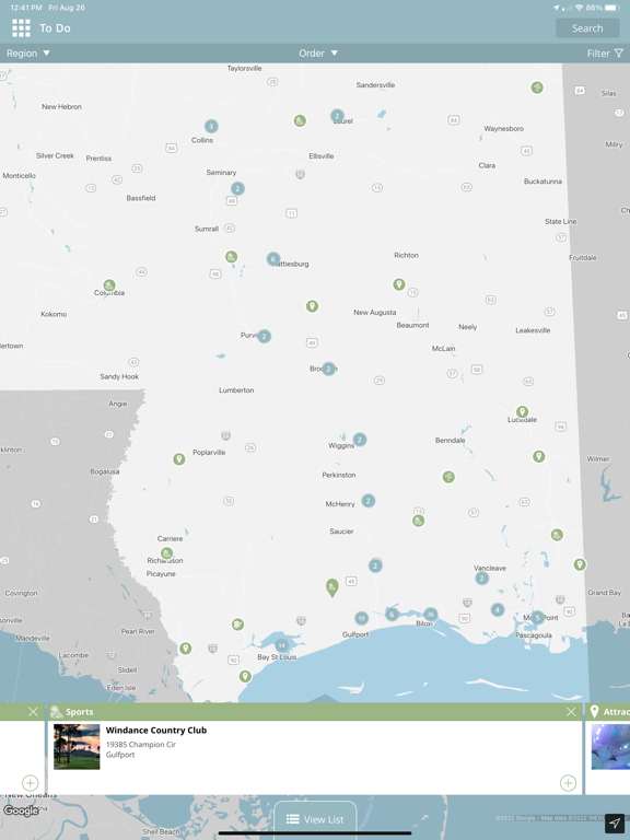 Visit Mississippi iPad screenshot 3 - Travel app