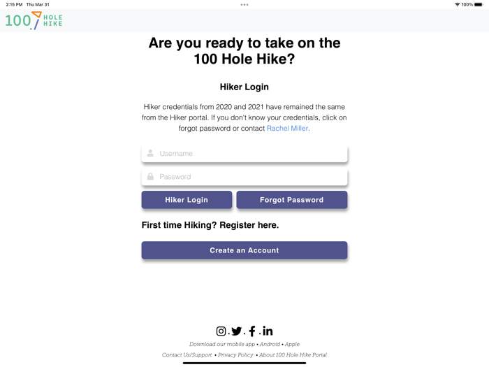 100 Hole Hike