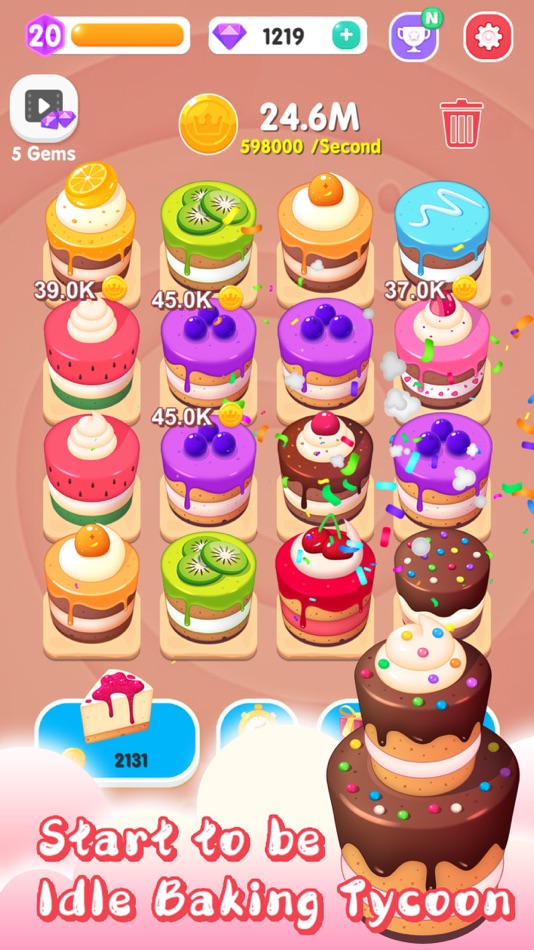 #5. Merge Cake Mania (iOS) 由: 晓杰 王