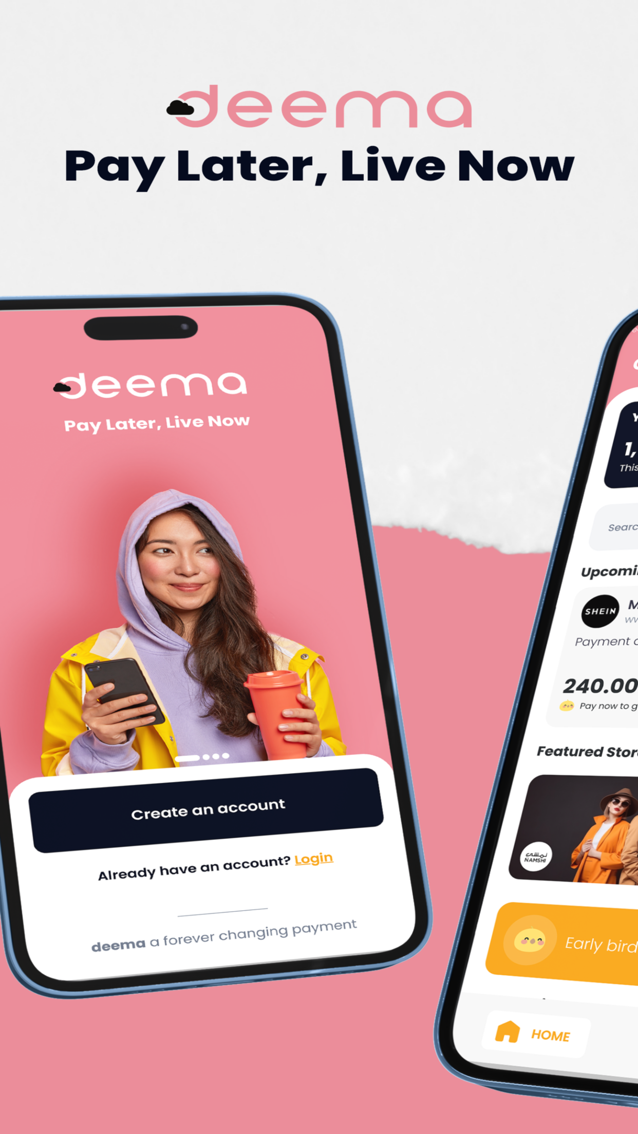 deema | Live Now, Pay Later