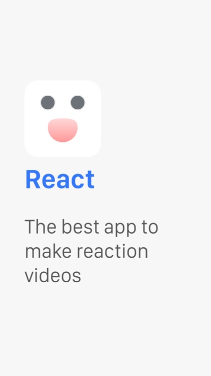React - to photos and videos