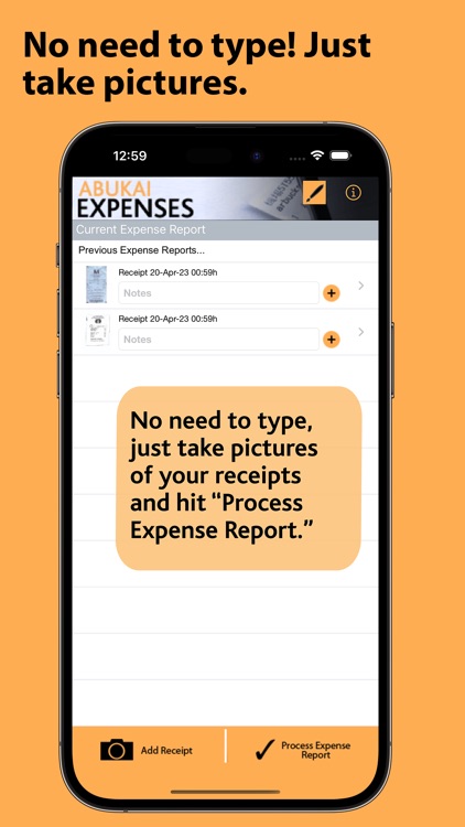 ABUKAI Expense Reports Receipt