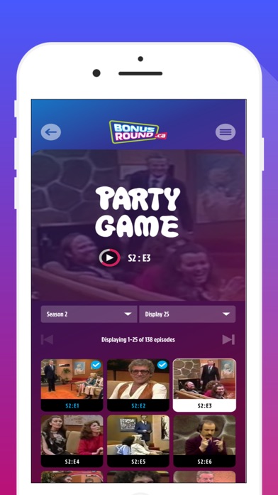 Bonus Round App Screenshot