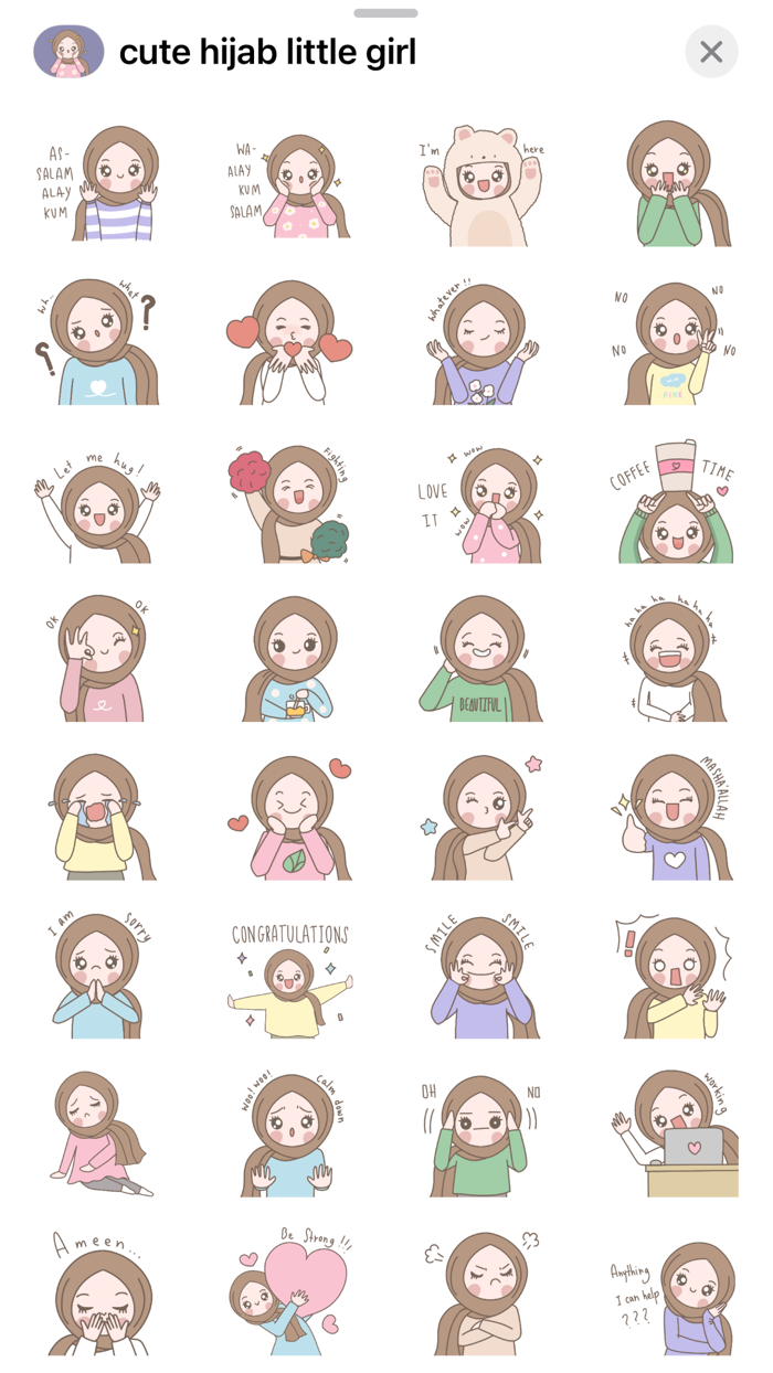 cute hijab little girl