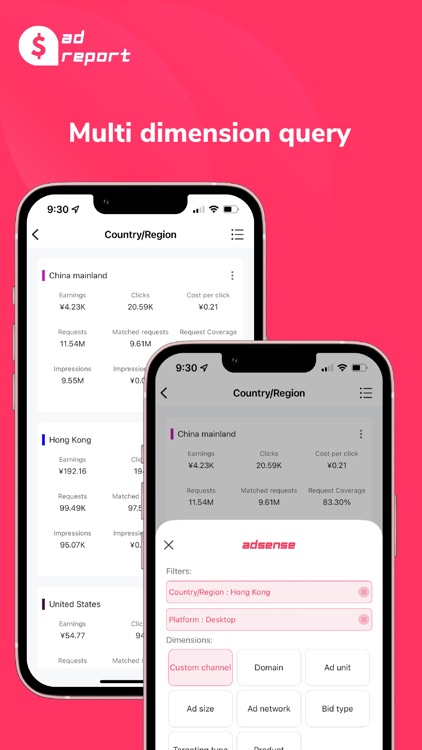 ad report for AdSense & AdMob