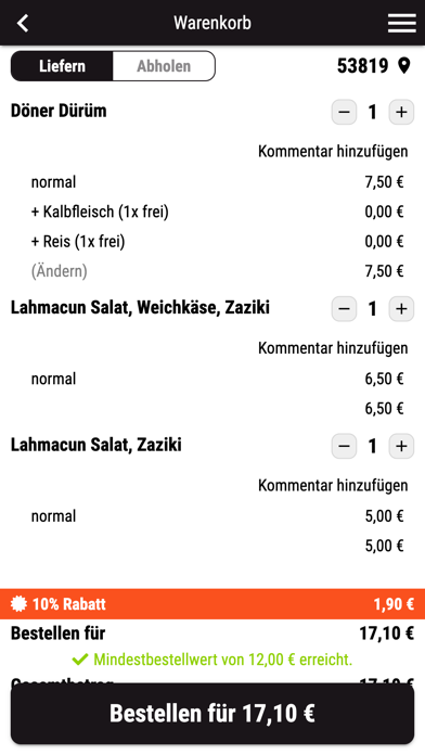 Papacido - Pizza, Pasta, Döner Screenshot