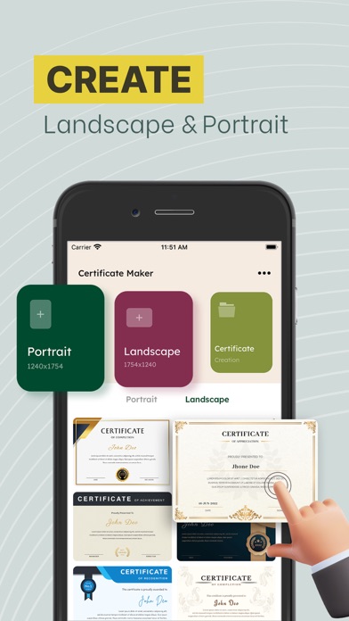 Certificate Templates & Maker Screenshot