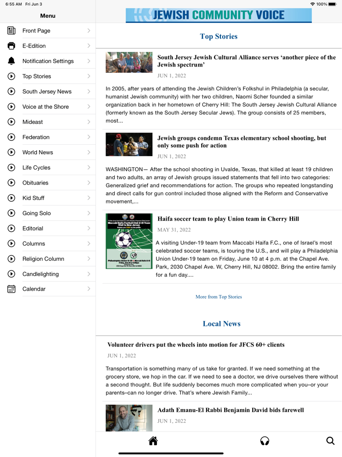 Jewish Community Voice of SNJ