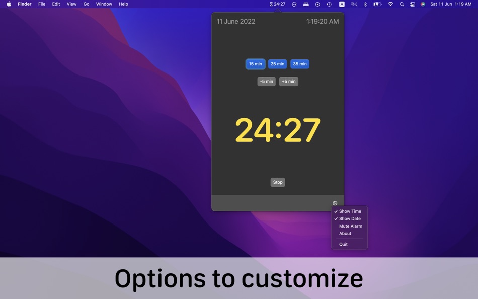 #3. Focus Timer (macOS) 由: SALIM NoorMohamed