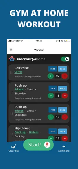 Game screenshot Gym at Home Workout mod apk