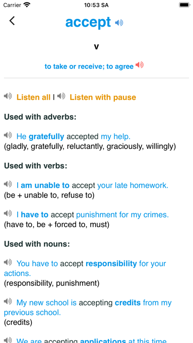English Learner Dictionary Screenshot