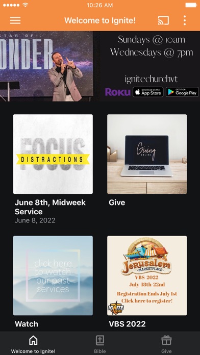 Ignite Church VT Screenshot