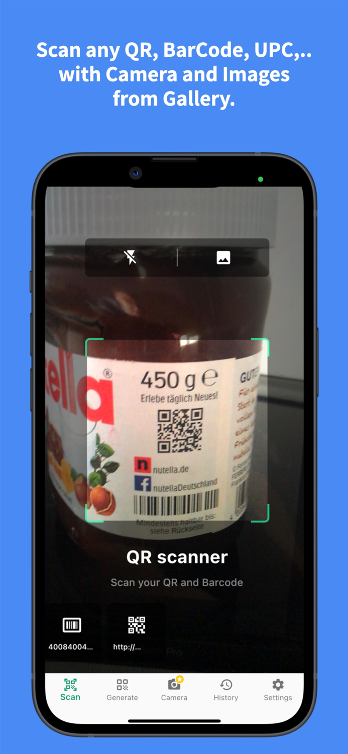 QR code Barcode UPC Reader