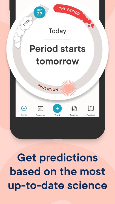 Clue Period, Ovulation Tracker iPhone app afbeelding 6