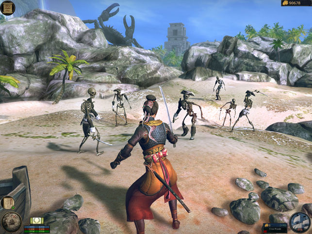 Screenshot von „Tempest: Pirate RPG Premium“.