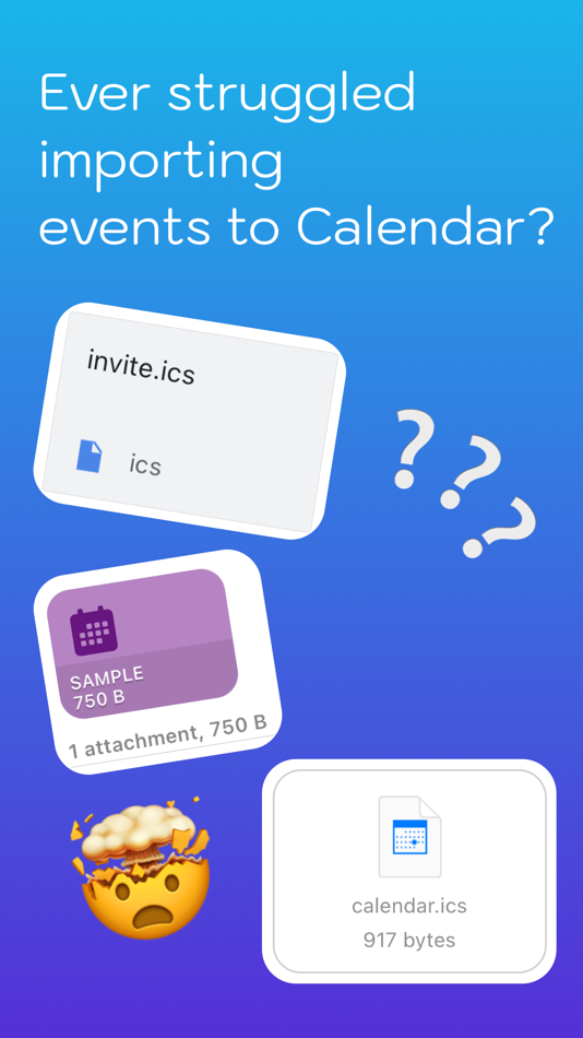 #1. Import events to Calendar⋆ (iOS) 由: Michael Galperin