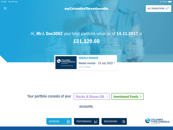 Screenshot #4 pour myColumbiaThreadneedle