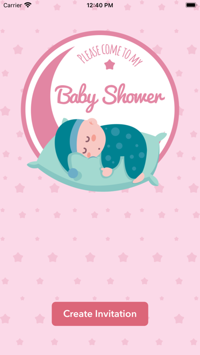 Baby Shower Invitation Card Screenshot