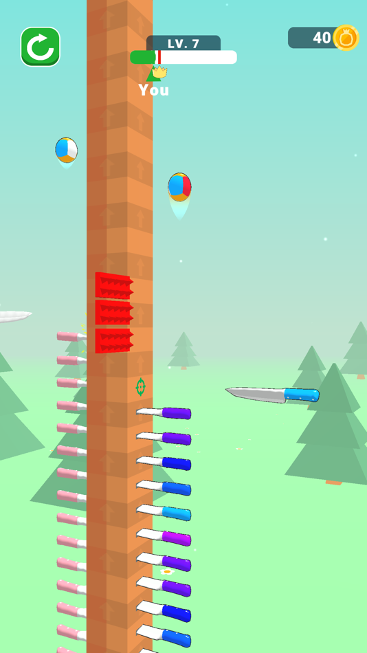 #1. Ball Up: Knife Racing (iOS) By: Voodoo