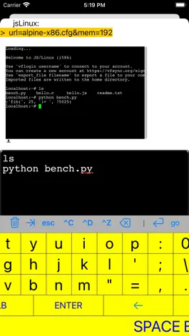 Game screenshot jsLinux22 apk