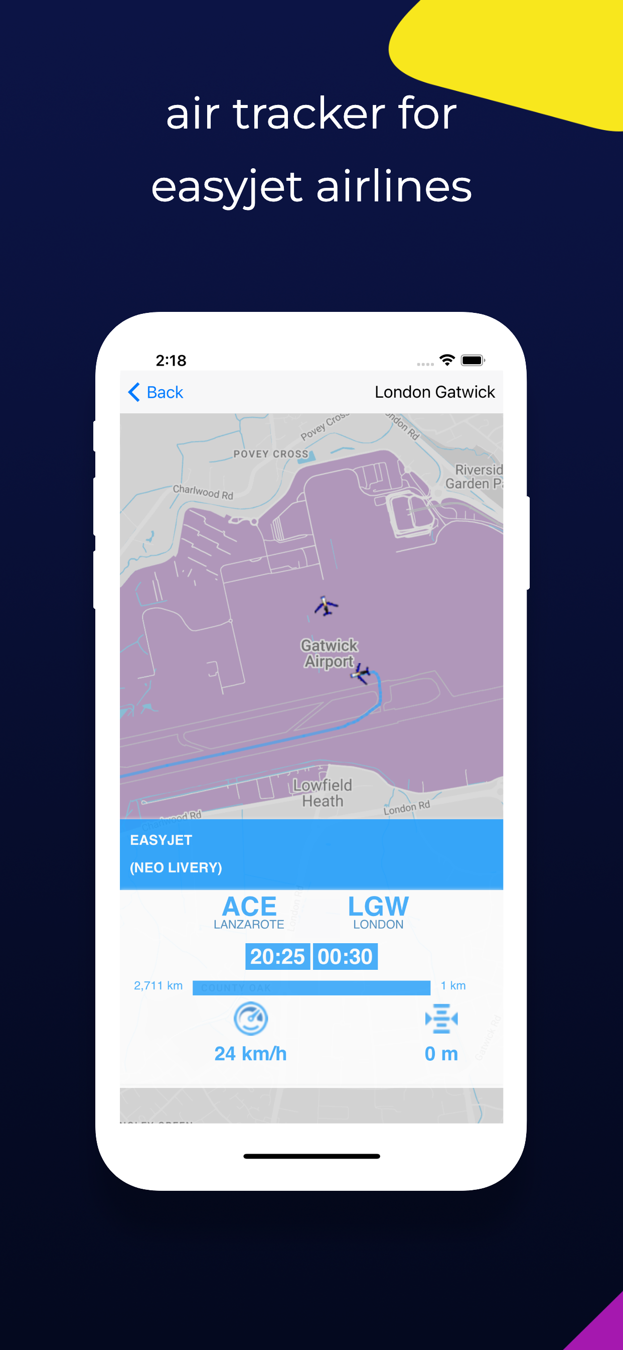 Tracker for Easyjet