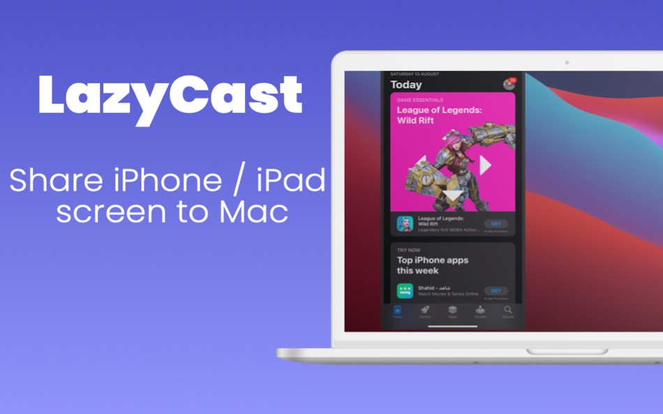 LazyCast: Share phone screen (macOS) 게시자: Elsayed Hussein LazyCast: Share phone screen (macOS) 게시자: Elsayed Hussein