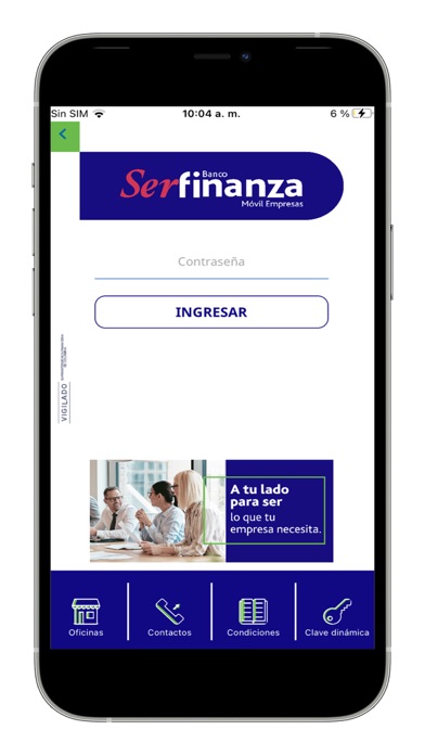 Serfinanza Móvil Empresas Screenshot