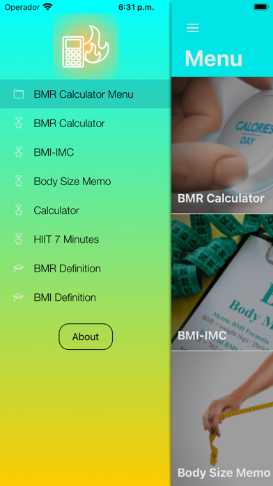BMR Calculator Body Health Screenshot